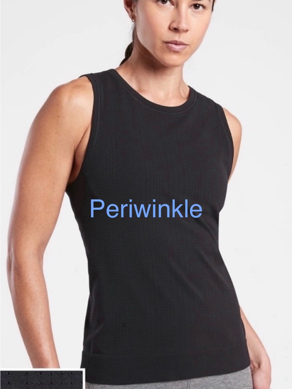 Athleta Momentum Seamless Tank Top periwinkle Size XL Workout Gym